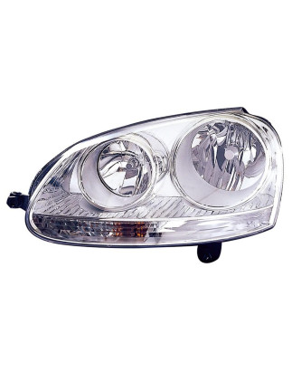PROIETTORE DESTRO H7,H7 CON PARABOLA CROMATA CON MOTORE CON PREDISPOSIZIONE REGOLAZIONE ELETTRICA VOLKSWAGEN GOLF V 1K1 2004200