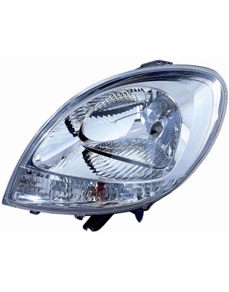 PROIETTORE DESTRO H4 CON INDICATORE DI DIREZIONE BIANCO CON PREDISPOSIZIONE REGOLAZIONE ELETTRICA NISSAN KUBISTAR X76 20032009,
