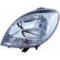 PROIETTORE DESTRO H4 CON INDICATORE DI DIREZIONE BIANCO CON PREDISPOSIZIONE REGOLAZIONE ELETTRICA NISSAN KUBISTAR X76 20032009,