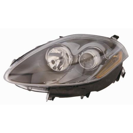 PROIETTORE DESTRO 2H1 CON PARABOLA NERA CON MOTORE FIAT BRAVO 198 20072014, FIAT CROMA SW 194 20052009