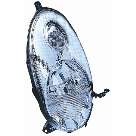 PROIETTORE SINISTRO H4 CON PARABOLA CROMATA NISSAN MICRA K12 20022010