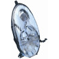 PROIETTORE SINISTRO H4 CON PARABOLA CROMATA NISSAN MICRA K12 20022010