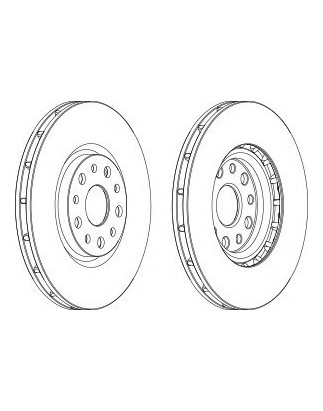 DISCO FRENO ANTERIORE ALFA ROMEO 159 - BRERA