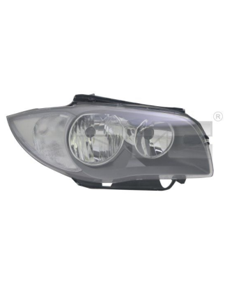 PROIETTORE SINISTRO H7+H7 CON PARABOLA GRIGIO SCURO CON MOTORE BMW SERIES 1 35D E81E87 20042011 VERS 20072009, BMW SERIES 1 COU