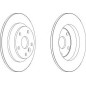 DISCO FRENO POSTERIORE FORD GALAXI III 07- ALL MODELS, S-MAX ALL MODELS, MONDEO 07-