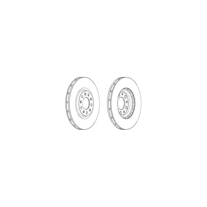 DISCO FRENO ANTERIORE ALFA ROMEO 159 - BRERA - SPIDER