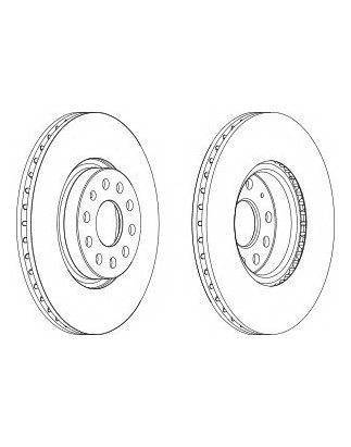 DISCO FRENO ANTERIORE SKODA + VW + SEAT