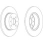 DISCO FRENO POSTERIORE ALFA ROMEO  LANCIA  FIAT