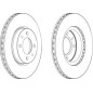 DISCO FRENO ANTERIORE FIAT PUNTO 14GT TURBO 11  93 -