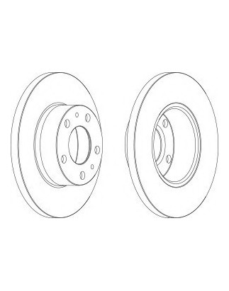 DISCO FRENO ANTERIORE CITROEN JUMPER 27 - 31, FIAT DUCATO 10 - 14 , PEUGEOT BOXER