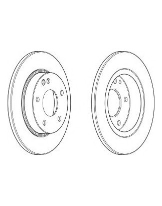 DISCO FRENO ANTERIORE MERCEDES A CLASS 14 SOLID98 -