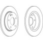 DISCO FRENO ANTERIORE MERCEDES A CLASS 14 SOLID98 -