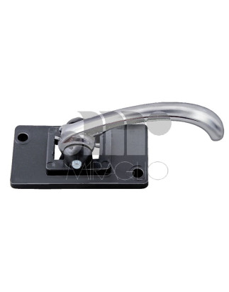 MANIGLIA INTERNA CON LEVA E BASE CON 2 FORI DI FISSAGGIO CROMATO ANTERIOREPOSTERIORE DESTROSINISTRO FIAT 500 F  L  R 19651975