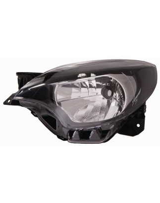 PROIETTORE DESTRO H4 CON PARABOLA NERA CON PREDISPOSIZIONE REGOLAZIONE ELETTRICA RENAULT TWINGO CN0 20122014