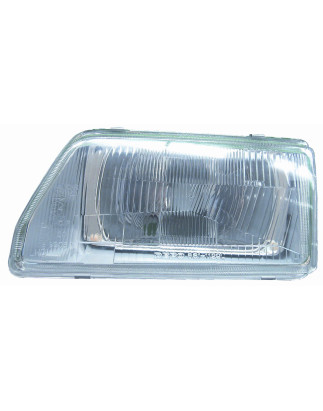 PROIETTORE DESTRO H4 ASIMMETRICO CON PARABOLA GRIGIA FIAT CINQUECENTO 170 19931998