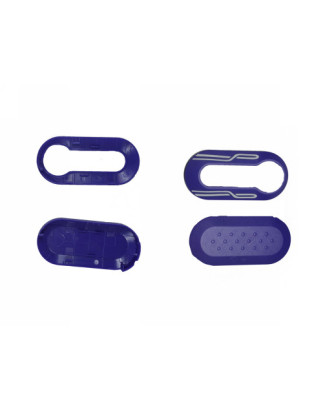 GUSCIO CHIAVE VIOLA CON STRISCE BIANCHE 0 TASTI:
