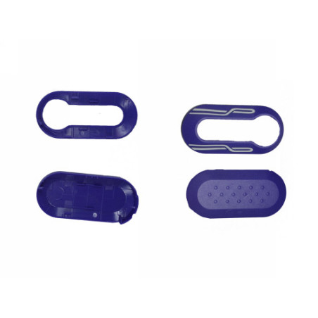 GUSCIO CHIAVE VIOLA CON STRISCE BIANCHE 0 TASTI: