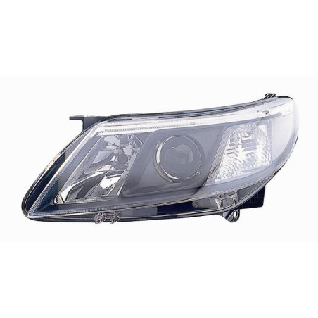 PROIETTORE DESTRO LED CON PARABOLA NERA CON MOTORE SAAB 93 YS3FE79D79D75E50 20072012