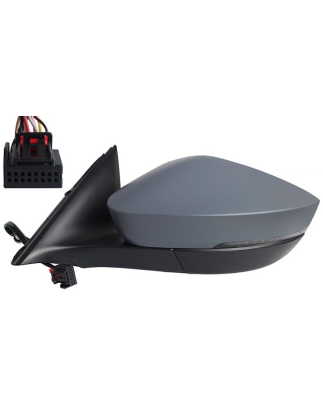RETROVISORE ELETTRICO SINISTRO 6 PIN CON PRIMER TERMICO VETRO CONVESSO CON FANALINO INTEGRATO LED SKODA OCTAVIA 7 NX3NN3PV3NX5P