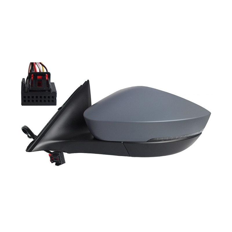 RETROVISORE ELETTRICO SINISTRO 6 PIN CON PRIMER TERMICO VETRO CONVESSO CON FANALINO INTEGRATO LED SKODA OCTAVIA 7 NX3NN3PV3NX5P