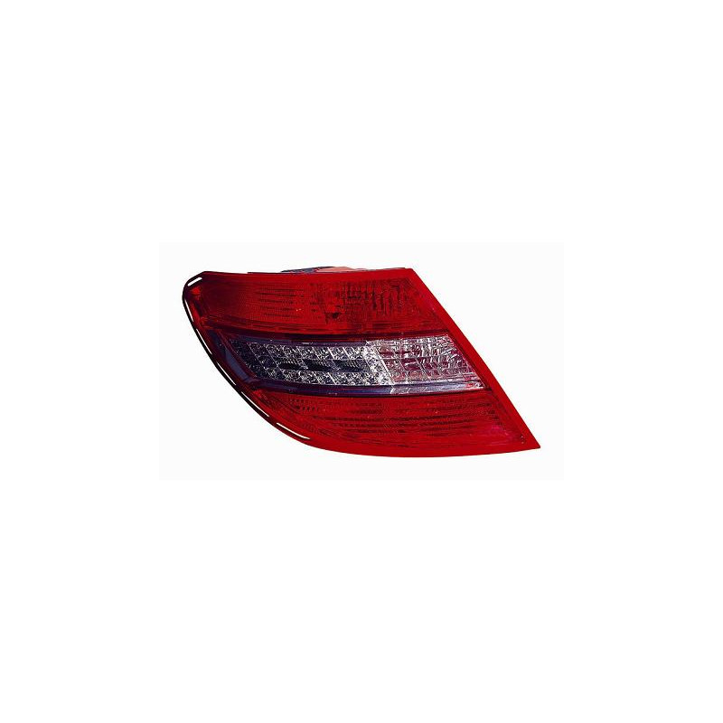 FANALE POSTERIORE SINISTRO BIANCOROSSO SENZA PORTALAMPADA LED MERCEDES-BENZ C CLASS W204 20072011