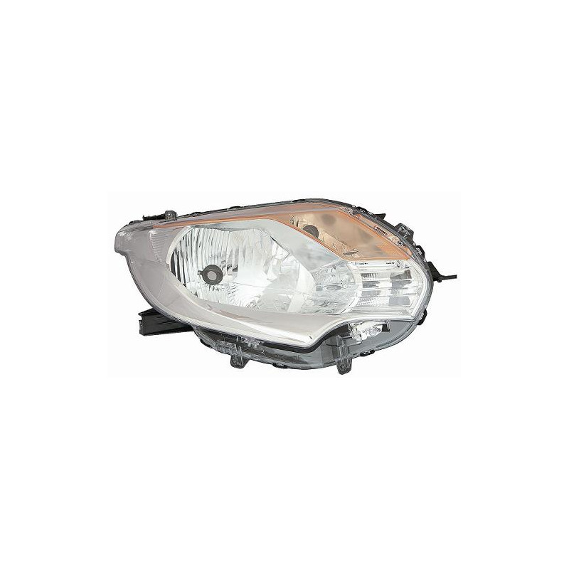 PROIETTORE SINISTRO H4 CON PARABOLA CROMATA CON PREDISPOSIZIONE REGOLAZIONE ELETTRICA FIAT FULLBACK 502503 2016, MITSUBISHI PU 