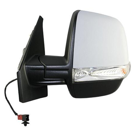 RETROVISORE ELETTRICO DESTRO 8 PIN CON PRIMER TERMICO VETRO CONVESSO CON FANALINO INTEGRATO CON SONDA FIAT DOBLO 263 20092015, 