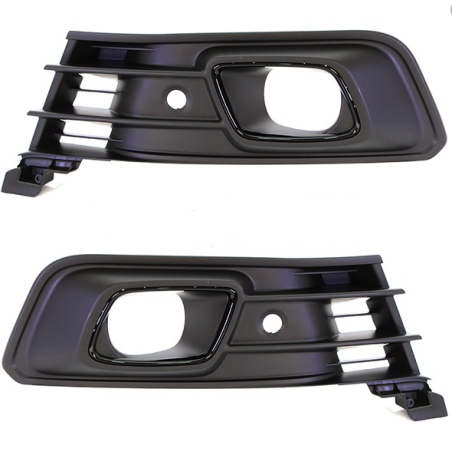 KIT GRIGLIE PARAURTI ANTERIORE DESTRASINISTRA NERA CSENS CON SEDE FENDINEBBIA CON MODANATURA NERA RENAULT CAPTUR I J5H5 20172020