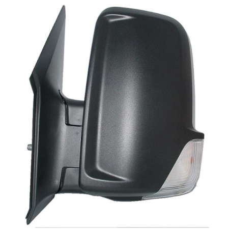 RETROVISORE MANUALE SINISTRO BRACCIO CORTO 2 PIN VETRO CONVESSO CON FANALINO INTEGRATO CON CABLAGGIO CORTO MERCEDES-BENZ SPRINT