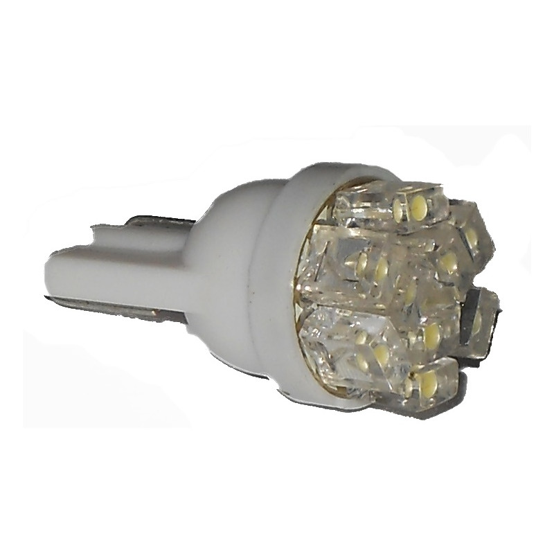LAMPADA LED ATTACCO T10 W5W TUTTOVETRO CRUSCOTTODIREZIONE 9 LED COLORE BIANCO