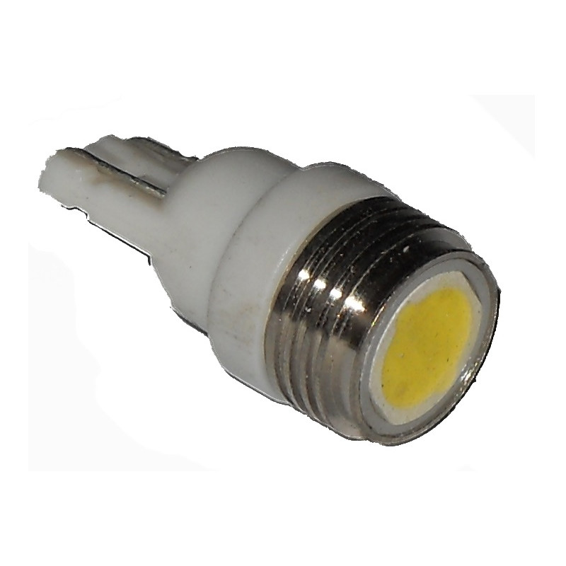 LAMPADA LED ATTACCO T10 W5W 1,5W TUTTOVETRO CRUSCOTTODIREZIONE 1 LED COLORE BIANCO