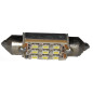 LAMPADA LED SILURO C5W PER ILLUMINAZIONE TARGAINTERNICRUSCOTTO 9 LED COLORE BIANCO CON RESISTENZA PER CONTROLLO ANTI ERRORE