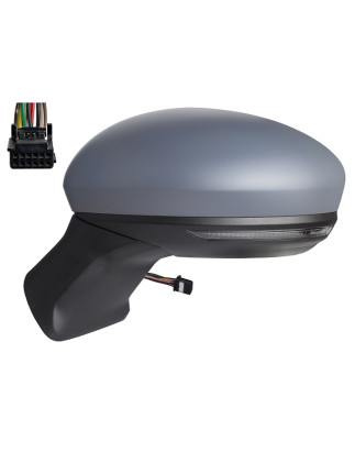 RETROVISORE ELETTRICO SINISTRO 7 PIN CON PRIMER TERMICO ASFERICO CON FANALINO INTEGRATO A LED RENAULT CAPTUR II HF 20202024, MI