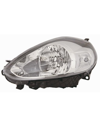 PROIETTORE SINISTRO H4 CON PARABOLA GRIGIO CON MOTORE FIAT PUNTO 199 201  FIAT PUNTO EVO 199 20092012
