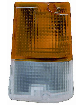 FANALE ANTERIORE DESTRO BIANCOARANCIO CON PORTALAMPADA MITSUBISHI PAJERO L04GL14G 19831992