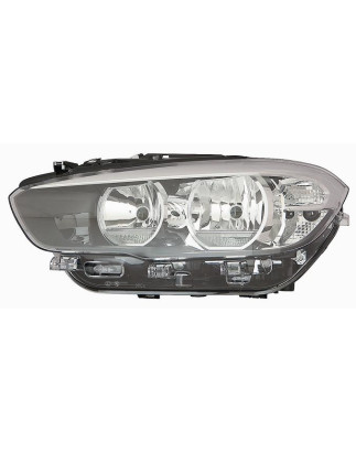PROIETTORE DESTRO 5 PORTE LED CON PARABOLA NERA CON MOTORE CON LUCE DIURNA LED BMW SERIES 1 35D F21F20 20152019