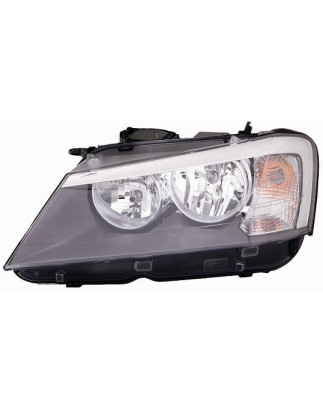 PROIETTORE SINISTRO 2H7 CON PARABOLA NERA CON MOTORE BMW X3 F25 20112014, BMW X3 F25 20142017