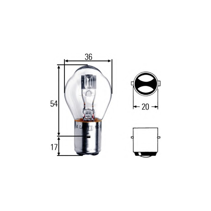 LAMPADINA S 1 12 V 25/25 W