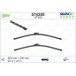 SPAZZOLA TERGI SILENCIO FLAT BLADE ANTERIORE SINISTRA COPPIA 550mm + 580mm CODICE BREVE: VF350