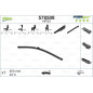 SPAZZOLA TERGI HYDROCONNECT UNI-CLICK ANTERIORE SINGOLA 550mm CODICE BREVE: HF55