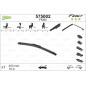 SPAZZOLA TERGI FIRST FLAT BLADE ANTERIORE DESTRASINISTRA SINGOLA 400mm CODICE BREVE: FM40