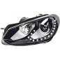FARO DX BIXENO AFS+DRL A LED C/MOT EL S/CENTR VW GOLF 6 01/09 