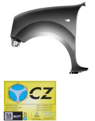 PARAFANGO ANT SX RENAULT KANGOO (KC0/KC1) 1998 2003 OEM 7751691052