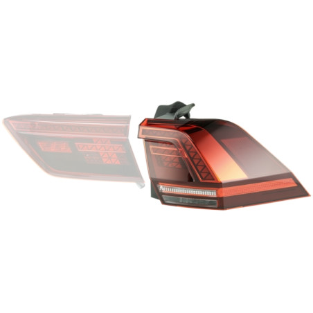FANALE P/DX EST ROSSO SCURO A LED VW TIGUAN 01/16