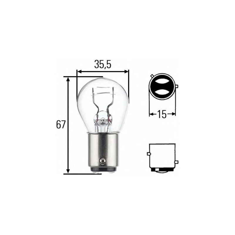P21/4W 12V 21/4W STANDARD
