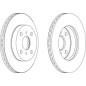 DISCO FRENO ANT TOYOTA YARIS99 -  
