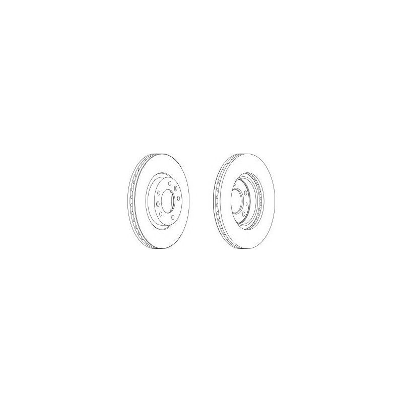 DISCO FRENO ANT PEUGEOT 6072.2I16V, 2.2I16VHDI00 -  407VARIE