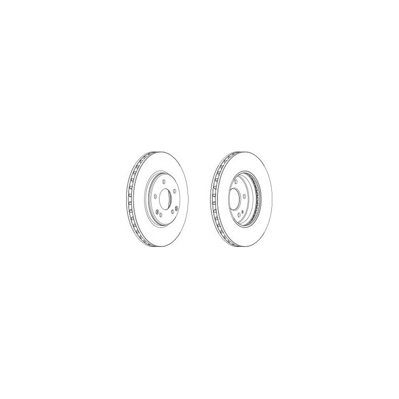 DISCO FRENO ANT MERCEDES C CLASS (W, T, C203)FROMC240ON00 -  