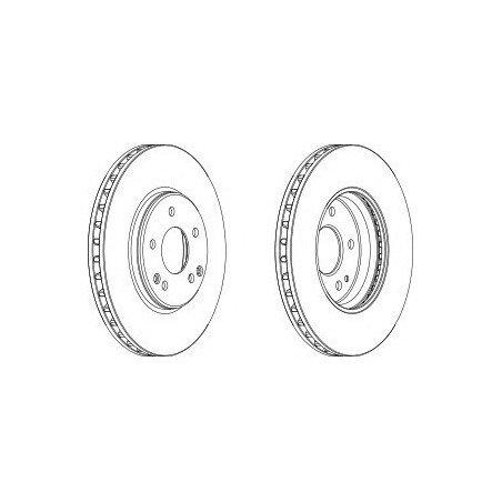 DISCO FRENO ANT MERCEDES C CLASS (W, T, C203)FROMC240ON00 -  