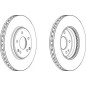 DISCO FRENO ANT MERCEDES C CLASS (W, T, C203)FROMC240ON00 -  